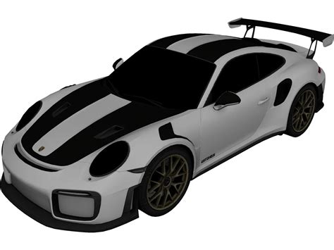 Porsche 911 Gt2 Rs 3d Model 2018 3dcadbrowser