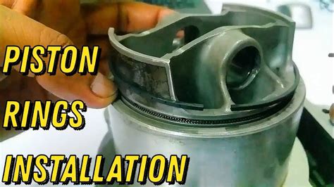 Installing Piston Rings Without Piston Ring Compressor Tool Youtube