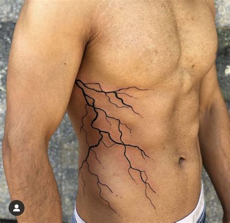 250 Lightning Tattoos Ideas And Designs 2022 TattoosBoyGirl Rib