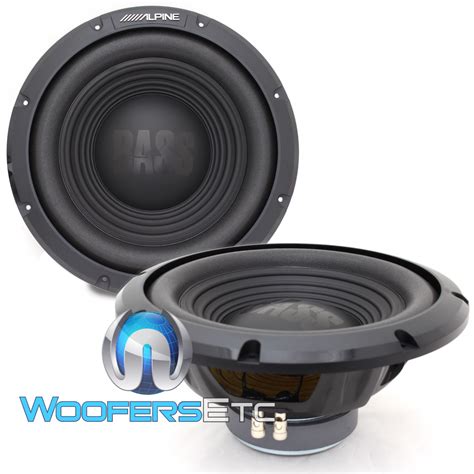 Pair Alpine W12s4 12 750w 4 Ohm Reinforced Subwoofers