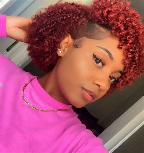 Followpindiscovery For More Pins Dyed Natural Hair Natural Hair Styles Easy Short Dyed Hair