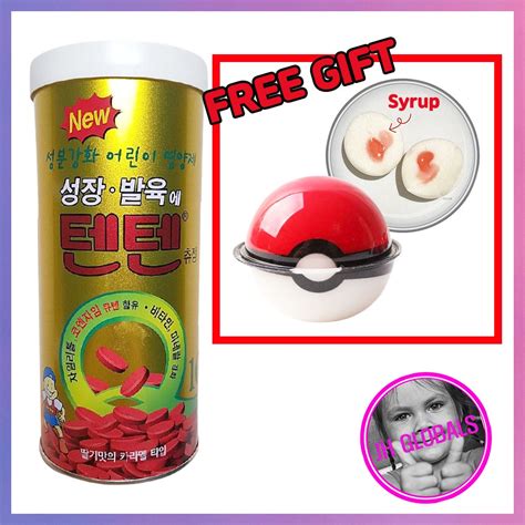 Tenten Chewable Vitamin Tablet 120pcs Korea Vitamins Kanak-kanak ...