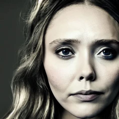 Elizabeth Olsen Frowning Eyebrows Saying No Stable Diffusion