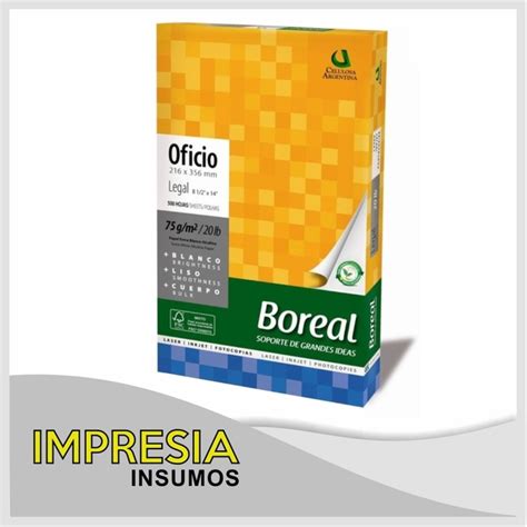 Resma 70grs 500 Hojas A4 Marca Boreal