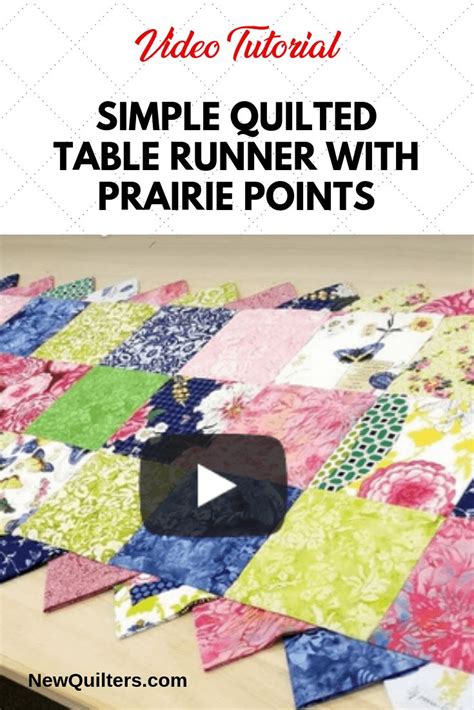 Simple Table Runner With Prairie Points Prairie Points Quilted Table Runners Patterns