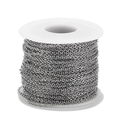 Badu.bg 1,5 mm ширина Златна верига от неръждаема стомана за метални ...