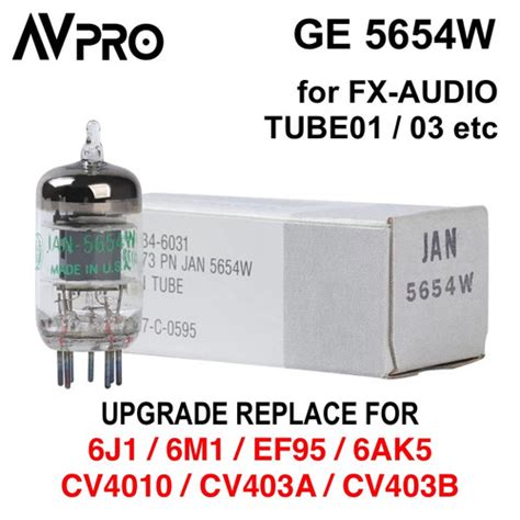 Jual Avpro Ge 5654w Vacuum Tubes Valve For 6j1 6m1 6ak5 6j1p Ef95 Audio Amp 1 Pair Ge 5654w