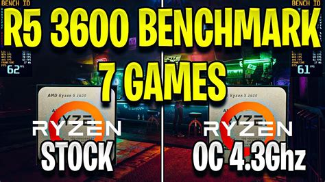 Cheap Cooler Ryzen 5 3600 Stock Vs Oc 4 3ghz Benchmark 7 Games Youtube