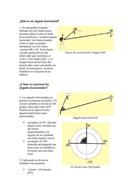 Qu Es Un Ngulo Horizontal Es Un Horizontal En El Formado Por