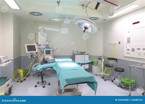 Surgery Room Interior With Medical Equipment. Stock Photo - Image of ...