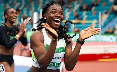 Tobi Amusan Sets New Record At 2024 World Athletics Indoor Tour