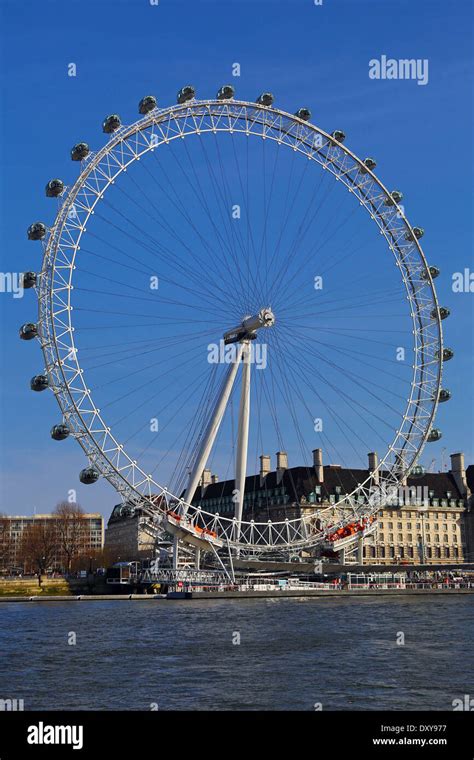 The London Eye Aka Millennium Wheel On The River Thames In London