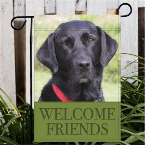 Labrador Retriever Garden Flag Black Lab Dog Ts For Etsy