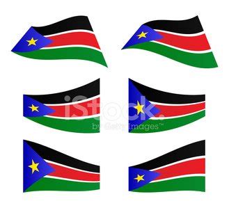 Waving Flags Of South Sudan Stock Vector Royalty Free Freeimages