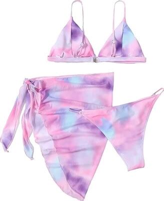 Itosho Plus Size Women S Piece Tie Dye Bikini Set Swimsuit With