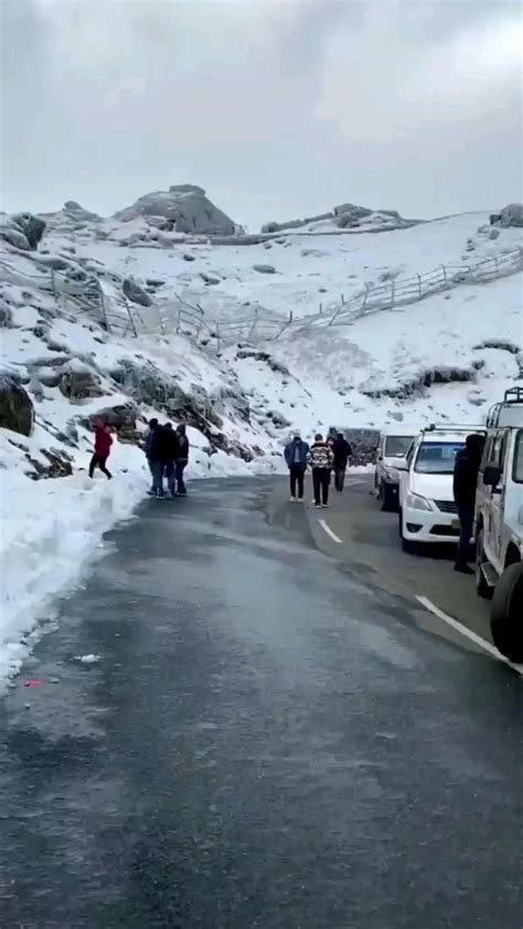 Romantic Drive To Nathula Pass Tsomgo Lake Sikkim In Winter Day