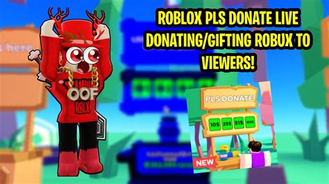 ROBLOX PLS DONATE LIVE DONATING GIFTING TO VIEWERS YouTube