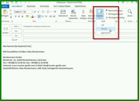 Spektakul R E Mail Signaturen In Outlook Richtig Einrichten Blogs