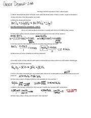 Balancing Chemical Equations Limiting Reactant Calculations Course Hero