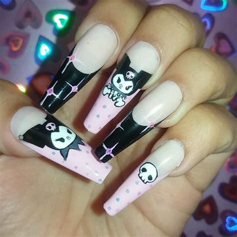 My Melody X Kuromi Nails Long Acrylic Nails Anime Nails 54 Off