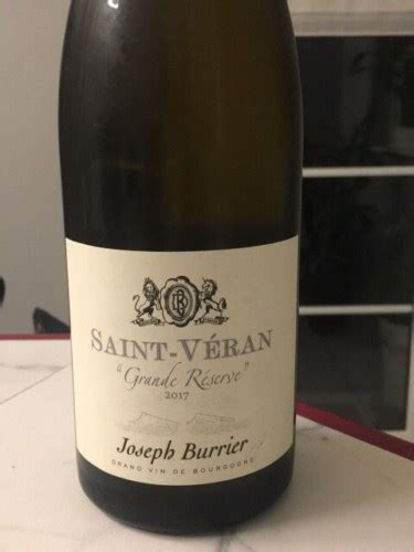 Joseph Burrier Château de Beauregard Grande Réserve Saint Véran