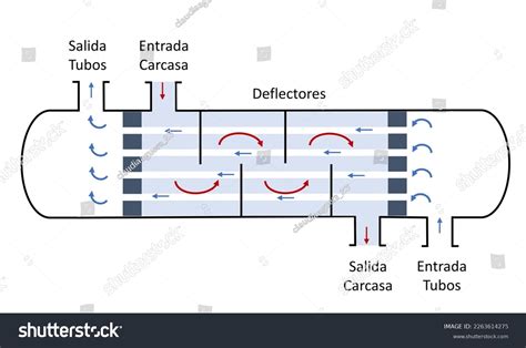 Schematic Shellandtube Heat Exchanger Stock Illustration 2263614275 | Shutterstock