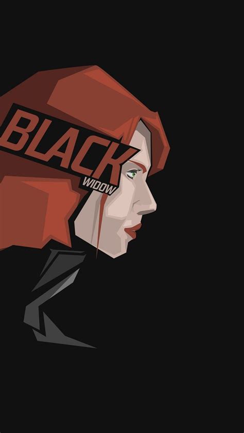 Black Widow Minimal Wallpapers Wallpaper Cave