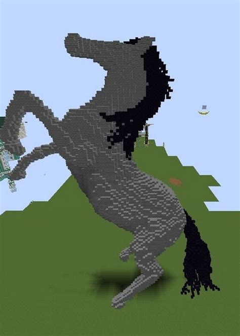 Rearing Horse Statue Minecraft Map