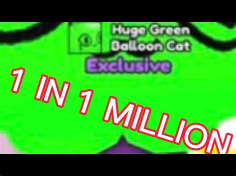 Top People Hatching Huge Green Balloon Cat Pet Simulator X Youtube