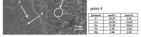 Sem Images And Eds Analysis Of Samples A Eds Results Of Points 1 And