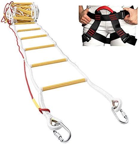 ISOP Fire Evacuation Rope Ladder 4 Story 32ft With Fall Arrest System