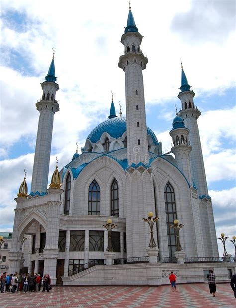 Moschee Kul Sharif In Kasan Der Kreml Kasan Stockfoto Bild Von