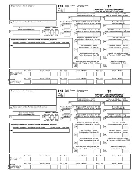 Create Fillable T4 Form And Keep Things Organized