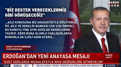 Habertürk TV on Twitter Cumhurbaşkanı Erdoğan dan yeni anayasa mesajı