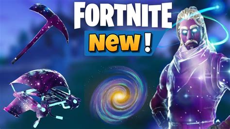 Fortnite Br New Leaked Galaxy Skin Glider Harvesting Tool And