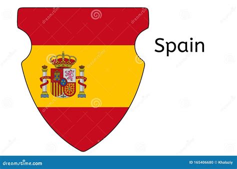 Icono De La Bandera Española Ilustración Vectorial De La Bandera