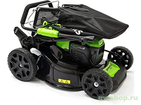 Газонокосилка аккумуляторная GREENWORKS GD40LM46SPK5 40V c 1хАКБ 5 Ач и ...
