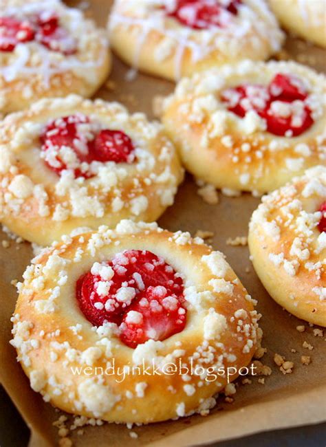 Table For 2 Or More Strawberry Crumble Buns