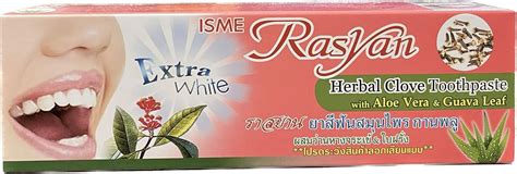 New Extra White Isme Rasyan Herbal Clove Toothpaste With Aloe Vera