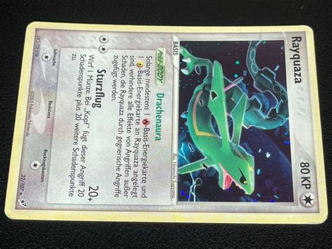 Rayquaza Holo Rare Pok Mon Ex Deoxys Kaufen Auf Ricardo