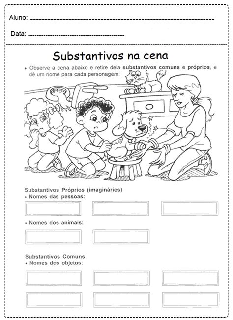 Atividade De Substantivo Pr Prio E Comum