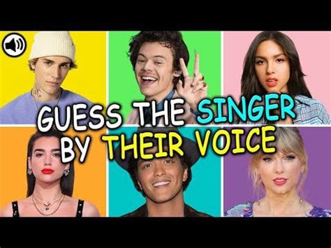 Guess The Singer by Their Voice : r/quiz