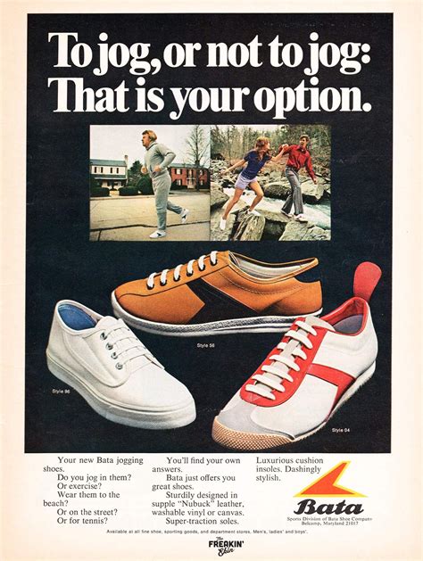 Bata 1970s Vintage Sneaker Ad The Freakin Ekin Retro Sneakers