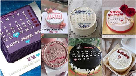 Calendar Cake Design Calendar Theme Cake Ideas Youtube