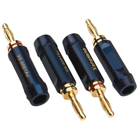 Xangsane Xs 6002au Banana Plugs Gold Plated Pure Copper Ø75mm Set X4