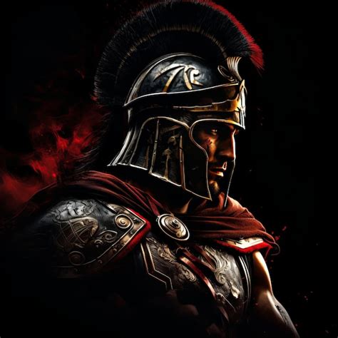 Premium Ai Image Warrior Unleashed Epic Graphic Design Of A Roman