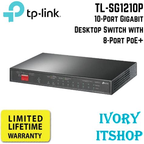 TP Link TL SG1210P 10 Port Gigabit Desktop Switch With 8 Port PoE