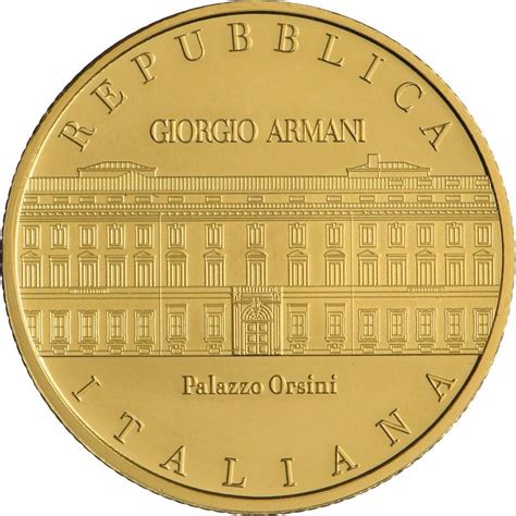 50 Euro Italia 2023 Giorgio Armani Oro Fdc Fior Di Conio Romacoin