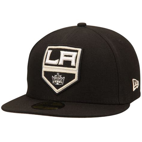 Men S Los Angeles Kings New Era Black State Stare 59fifty Structured Hat