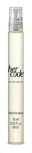 Her Code Eau De Parfum O Boticário 10 ml MercadoLibre